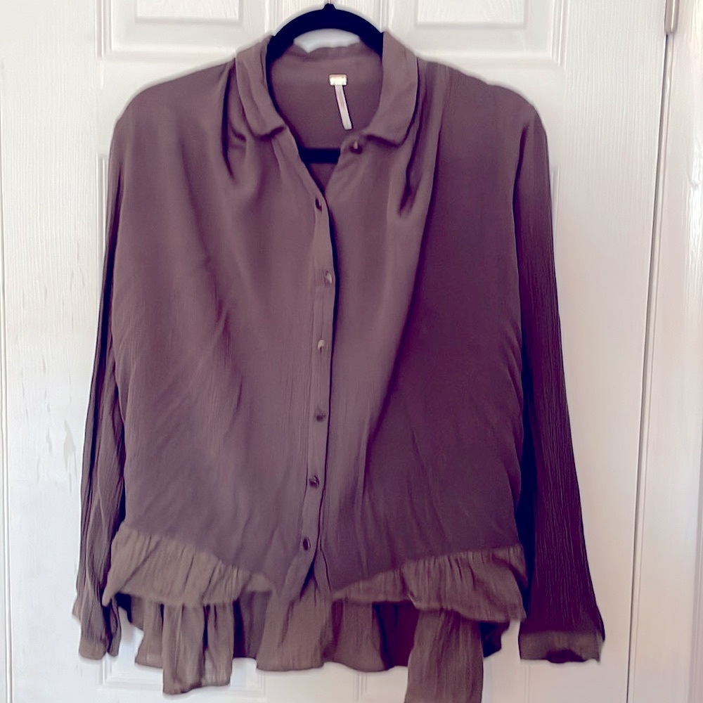 Free People High-low Blouse